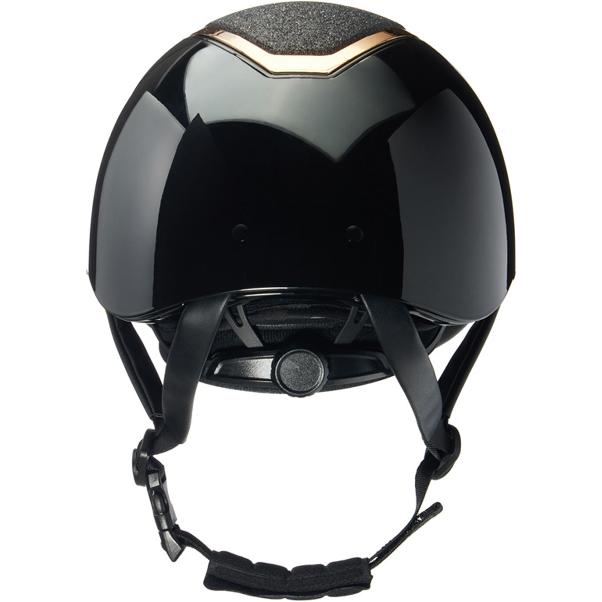 Charles Owen Kylo Standard Peak Riding Helm KYLOC - Schwarz Gloss / Rose Gold